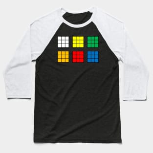 Rubik's Cube All Views Baseball T-Shirt